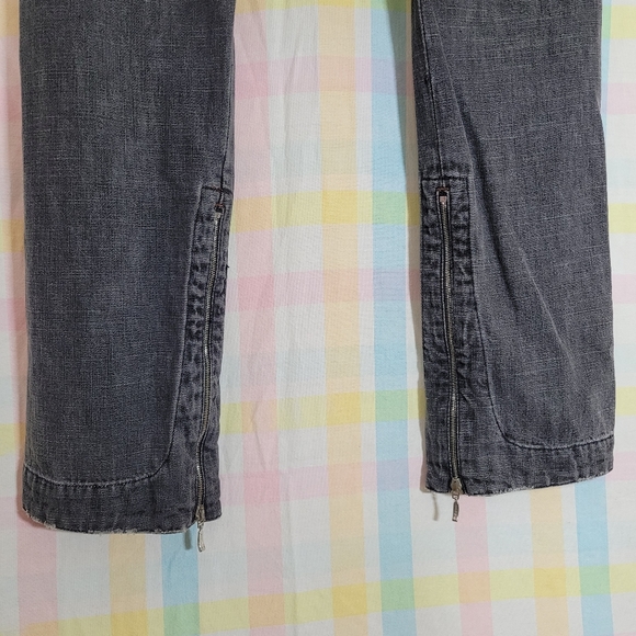 Miss Sixty Basic Italy gray denim punk rock jeans with zipper calf detail - Picture 9 of 12